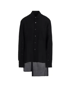 SOFT LAWN BACK SLIT SHIRT On-The-Go Style