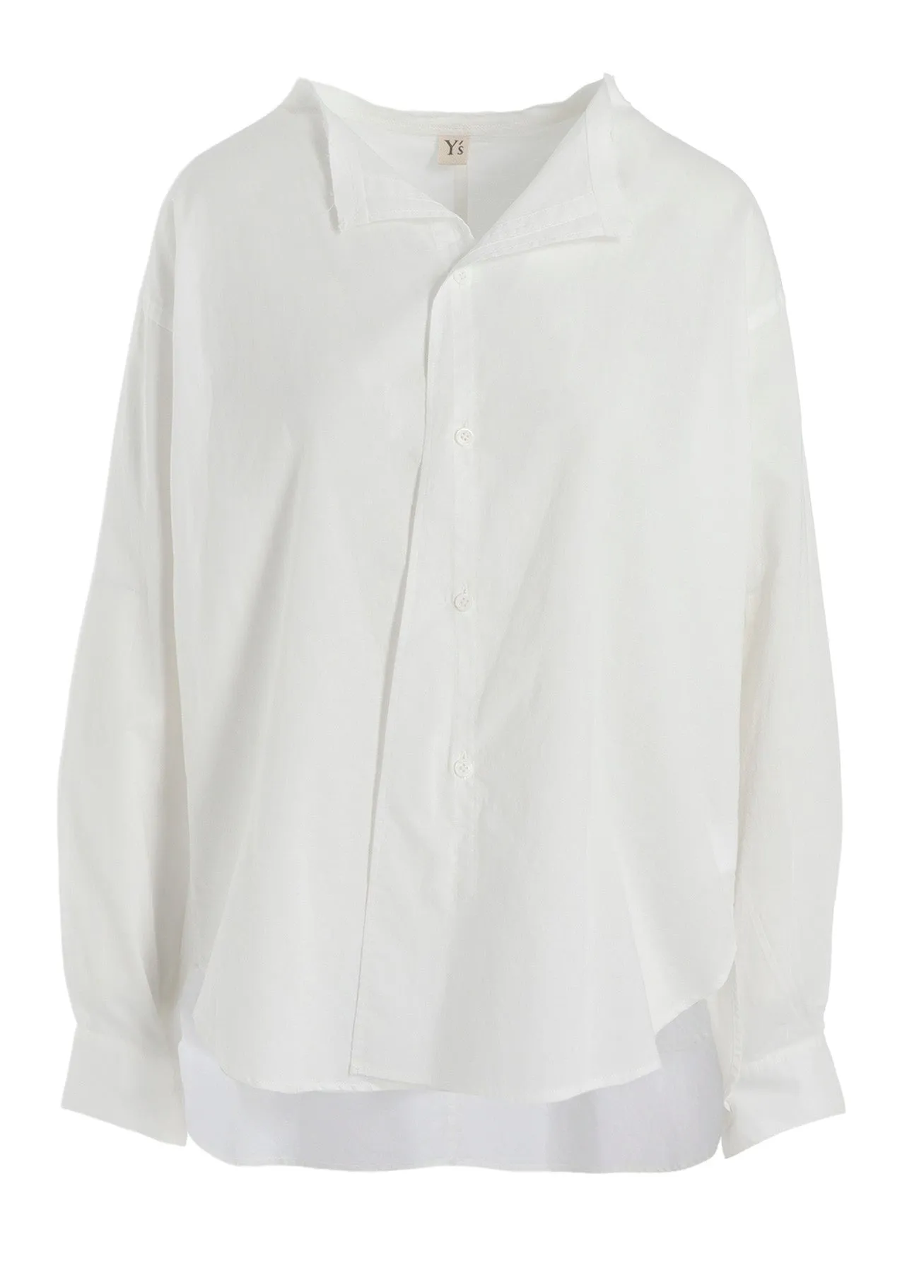 [Y's BORN PRODUCT] THIN COTTON TWILL FRINGE COLLAR BLOUSE Youth fashion Fashionable Pick