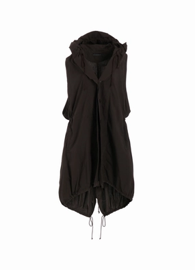 Expandable COTTON BROAD GARMENT DYEING GATHERED BLOUSON