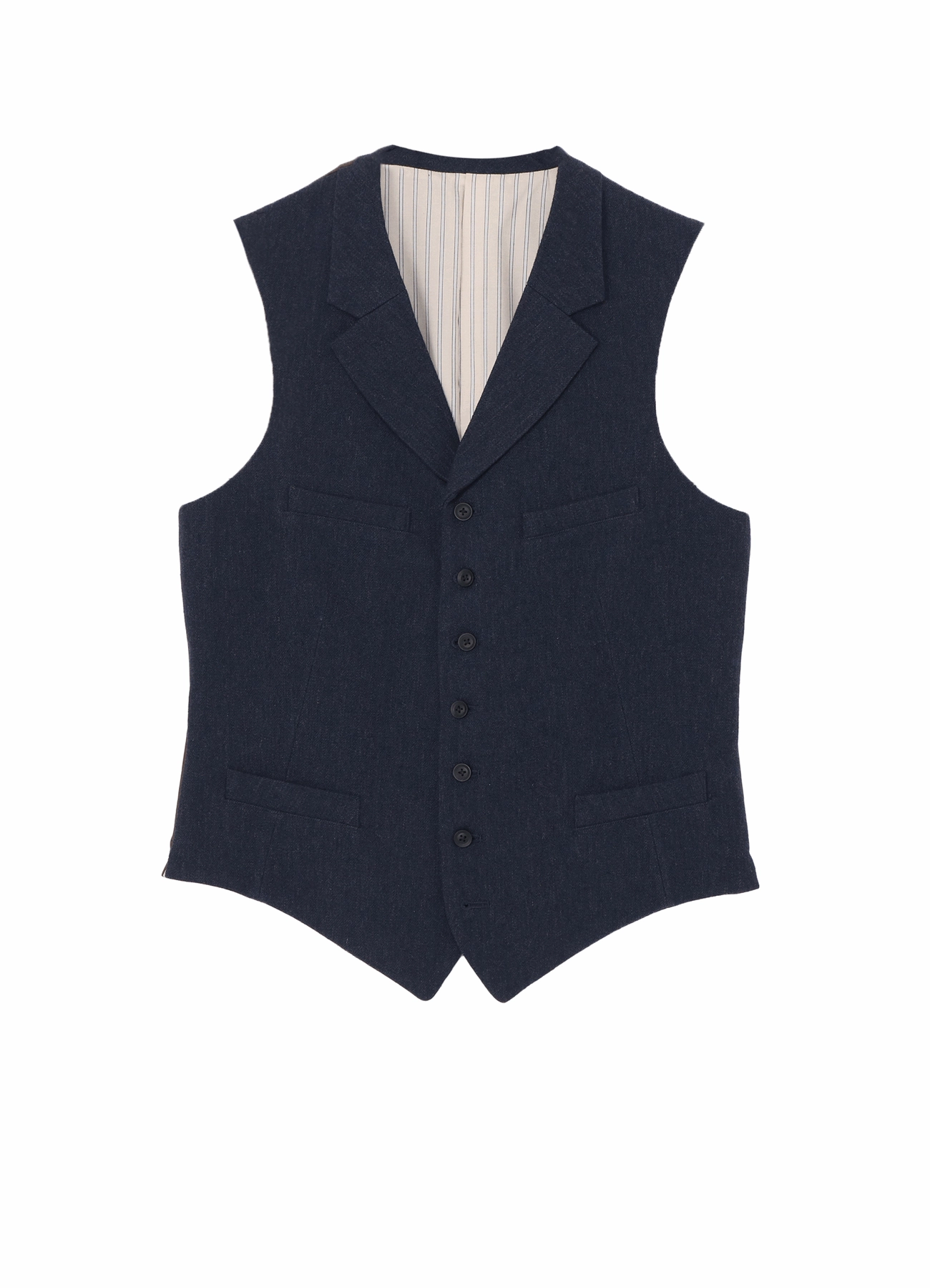 easy to install Dull color ??PIECE UNIQUE/AOYAMA??W/C ARMY SERGE VEST WITH BACK LEATHER