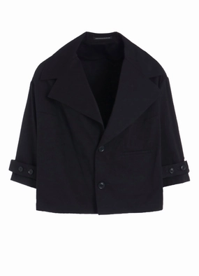 Wind Blocker [Y's BORN PRODUCT] COTTON TWILL WIDE COLLAR JACKET