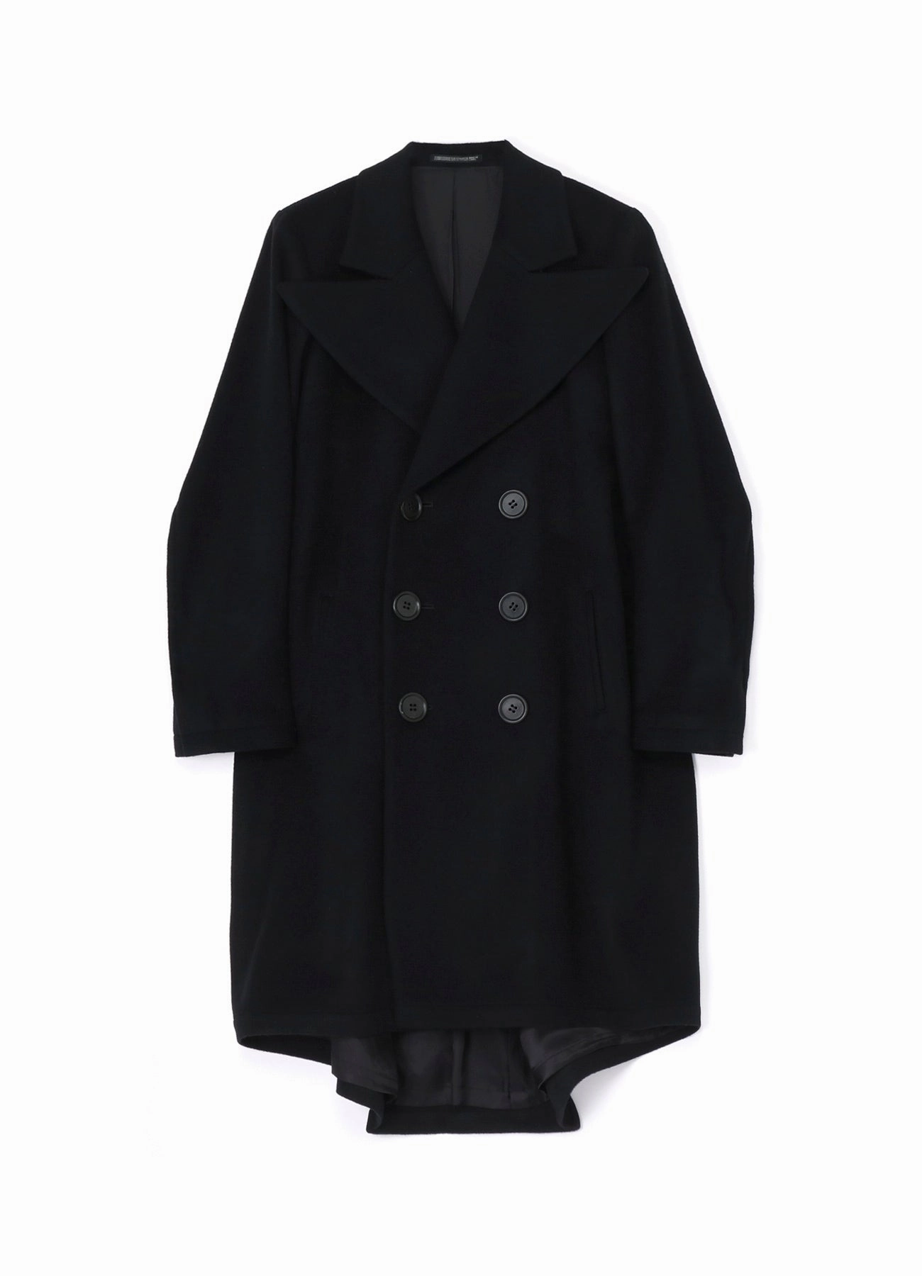 W/CA BEAVER BIG LAPEL DOUBLE COAT Ultra Flexible Daily Commute