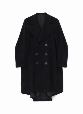 W/CA BEAVER BIG LAPEL DOUBLE COAT Ultra Flexible Daily Commute