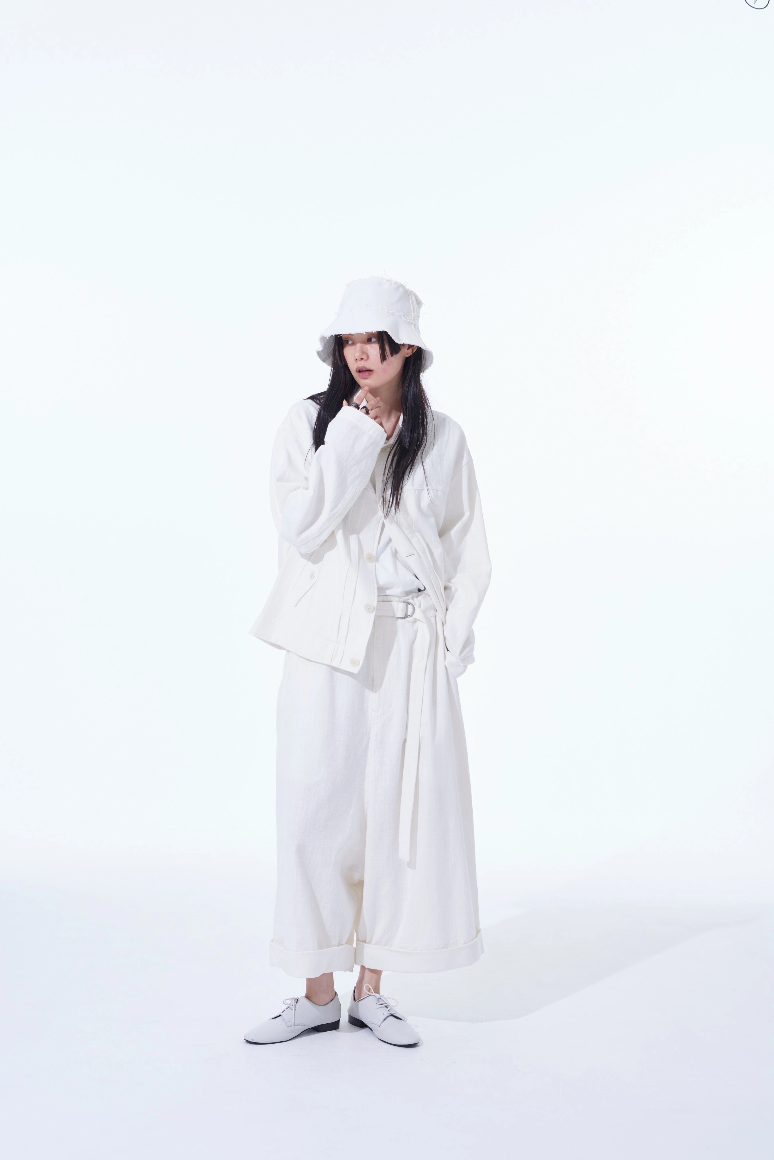 MoistureWickingFabric INDIAN KHADI WIDE LEG WITH MAKIN HEM