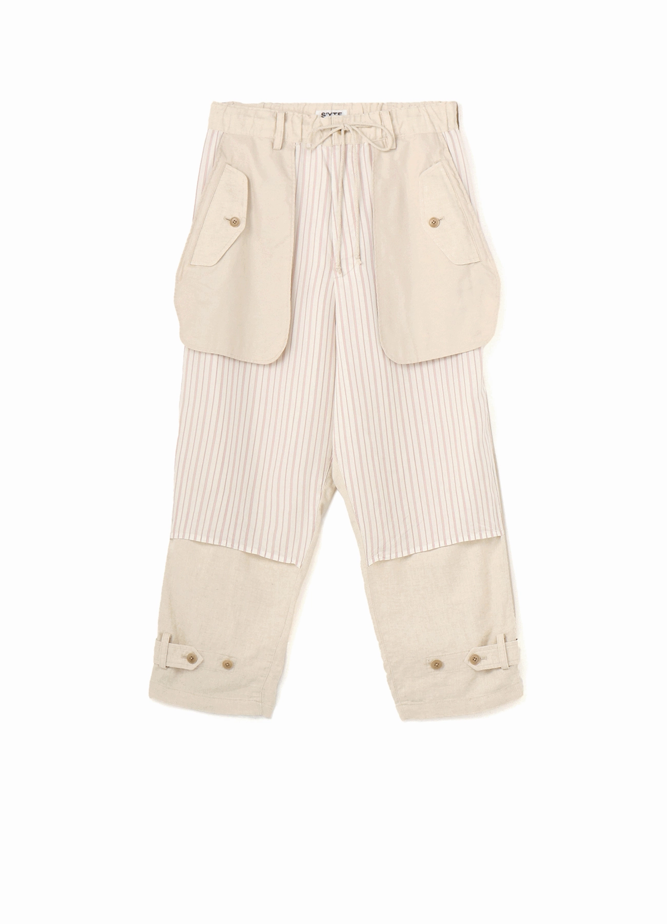 LI/C WASHER TWILL INSIDE OUT PANTS Flattering Look Built-in shorts