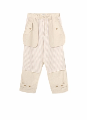 LI/C WASHER TWILL INSIDE OUT PANTS Flattering Look Built-in shorts