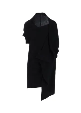 PLAIN WEAVE DRAPED SHORT SLV CARDIGAN AntiStatic Coating