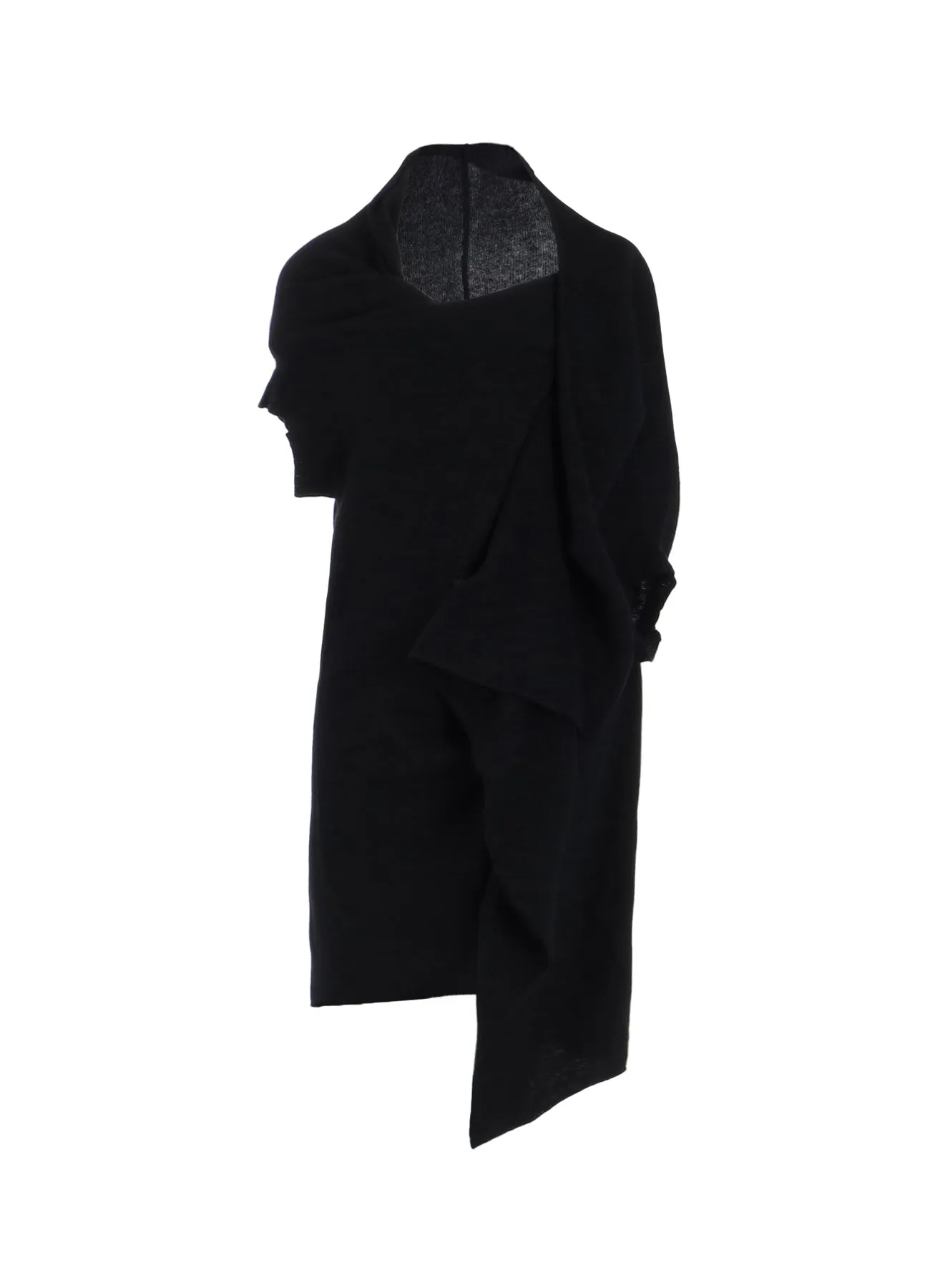 PLAIN WEAVE DRAPED SHORT SLV CARDIGAN AntiStatic Coating