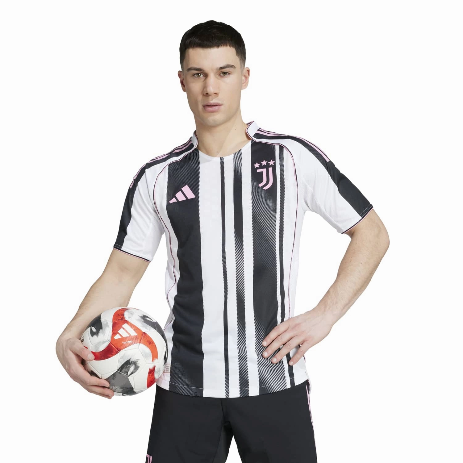 25/26 Juventus Authentic Home Jersey -Mens Breathable mesh panel