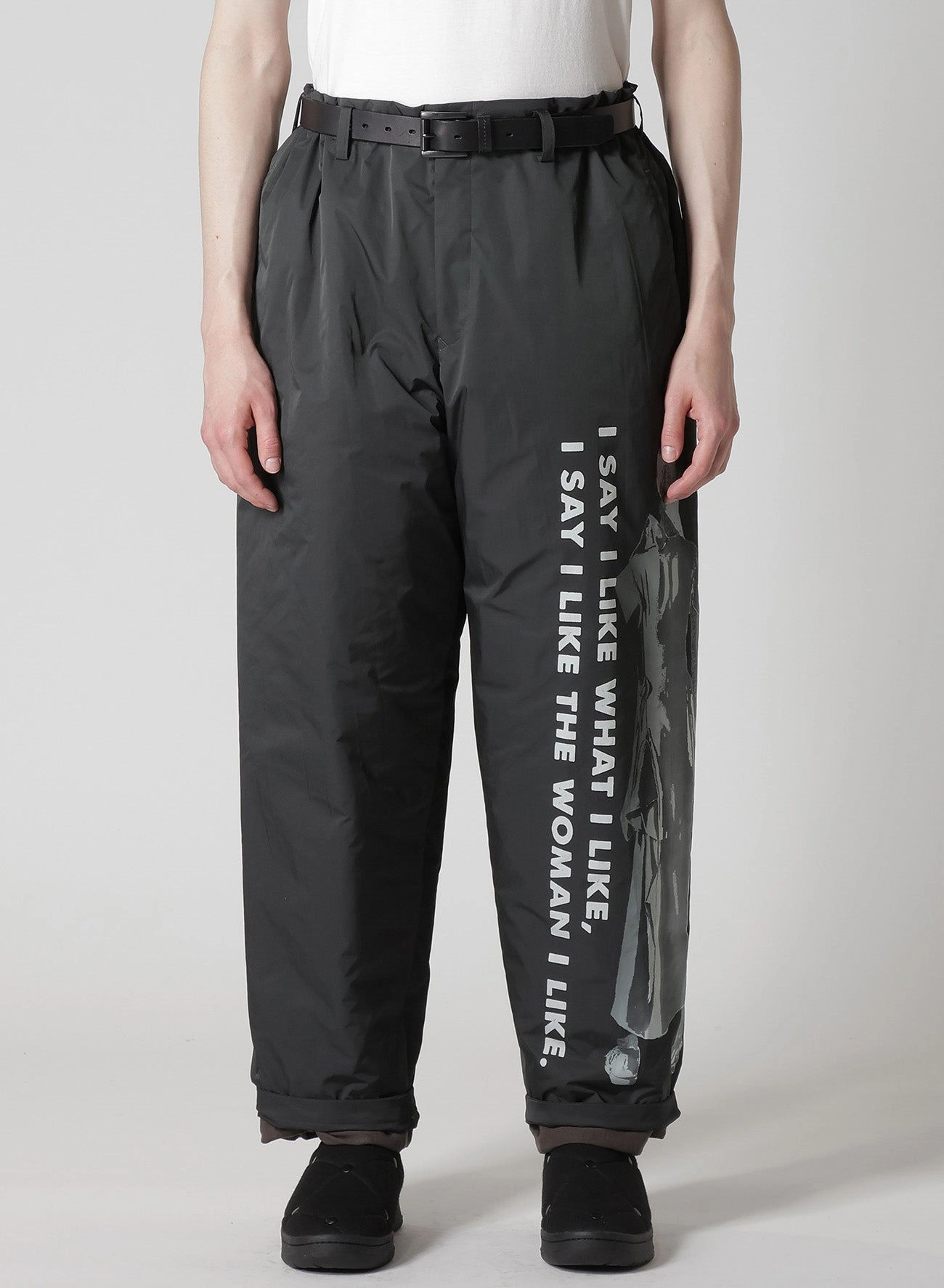 OrganicCottonBlend WOMAN PRINTED SIDE POCKET PANTS WITH LINER