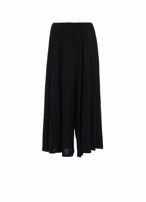 Comfort Stretch Flat Lock Seams COTTON SINGLE JERSEY SKIRT-LIKE GATHER PANTS