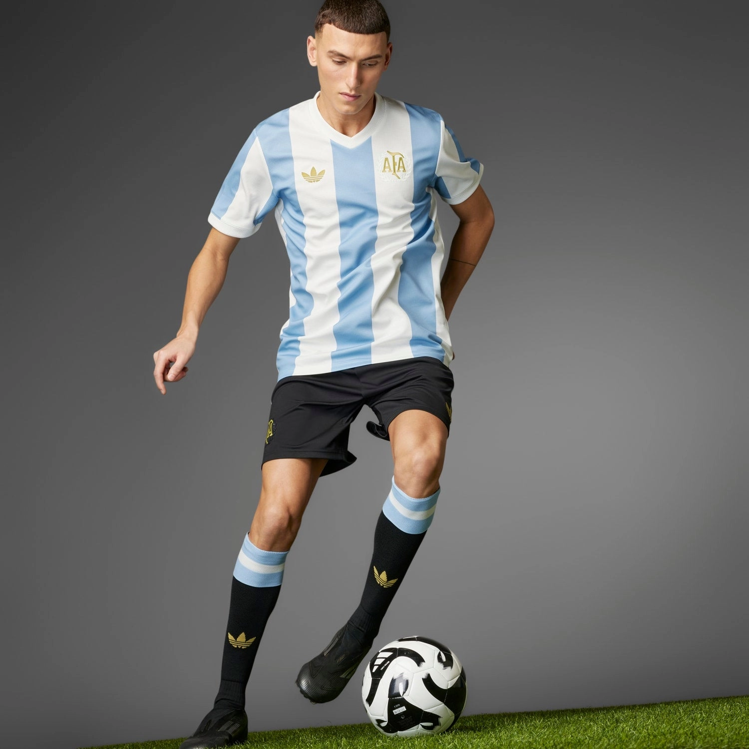 Ribbed collar Argentina Anniversary Jersey - Mens