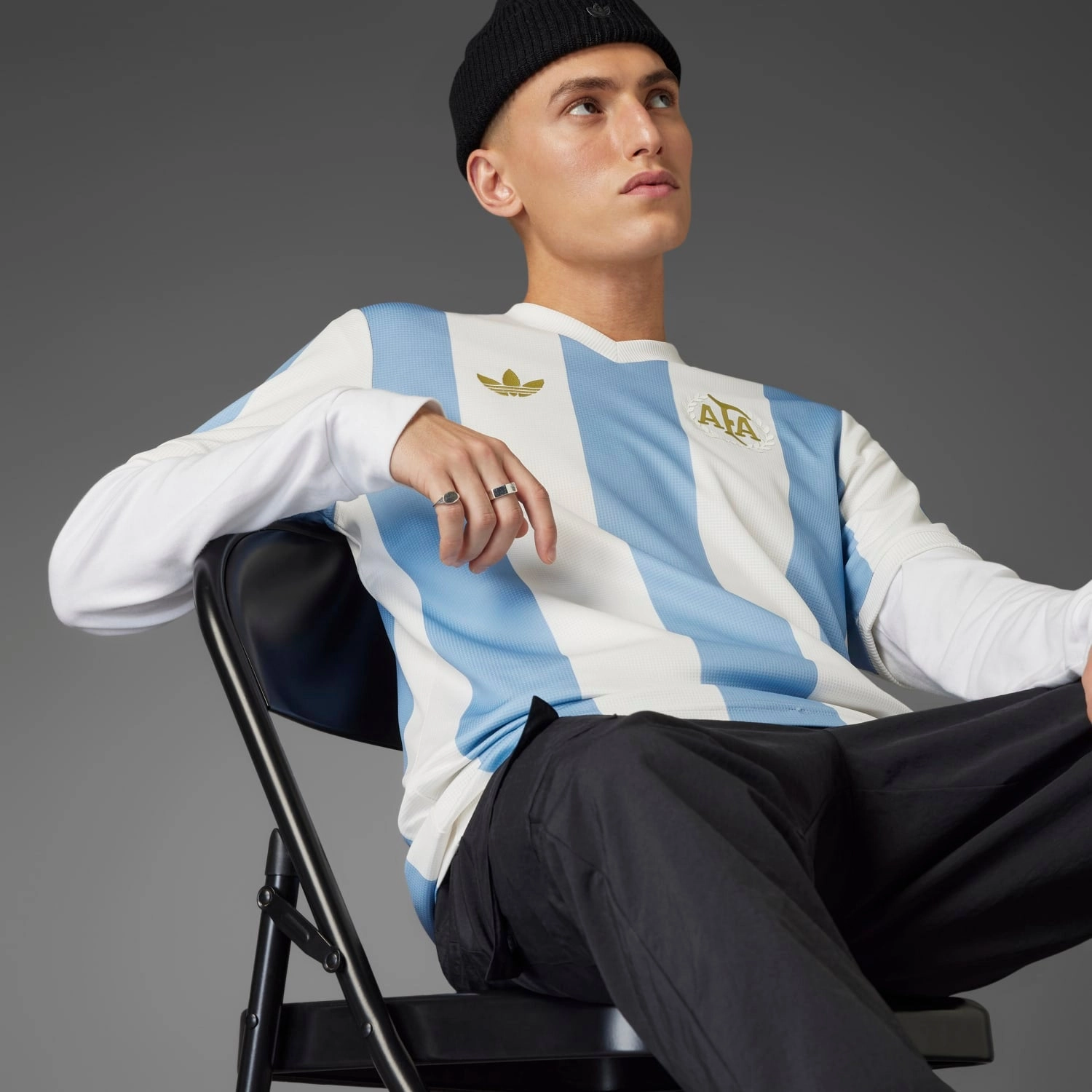 Argentina Anniversary Jersey - Mens Easy and Relaxed Travel Essential