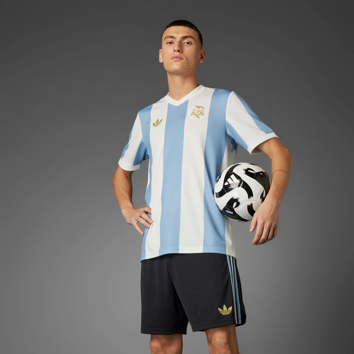 Relaxed Style Practical Design Argentina Anniversary Jersey - Mens
