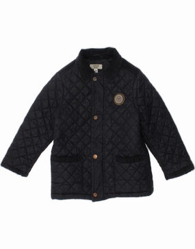 ARMANI BABY Baby Boys Quilted Jacket 18-24 Months Navy Blue Polyamide Urban Detail Wind Friendly