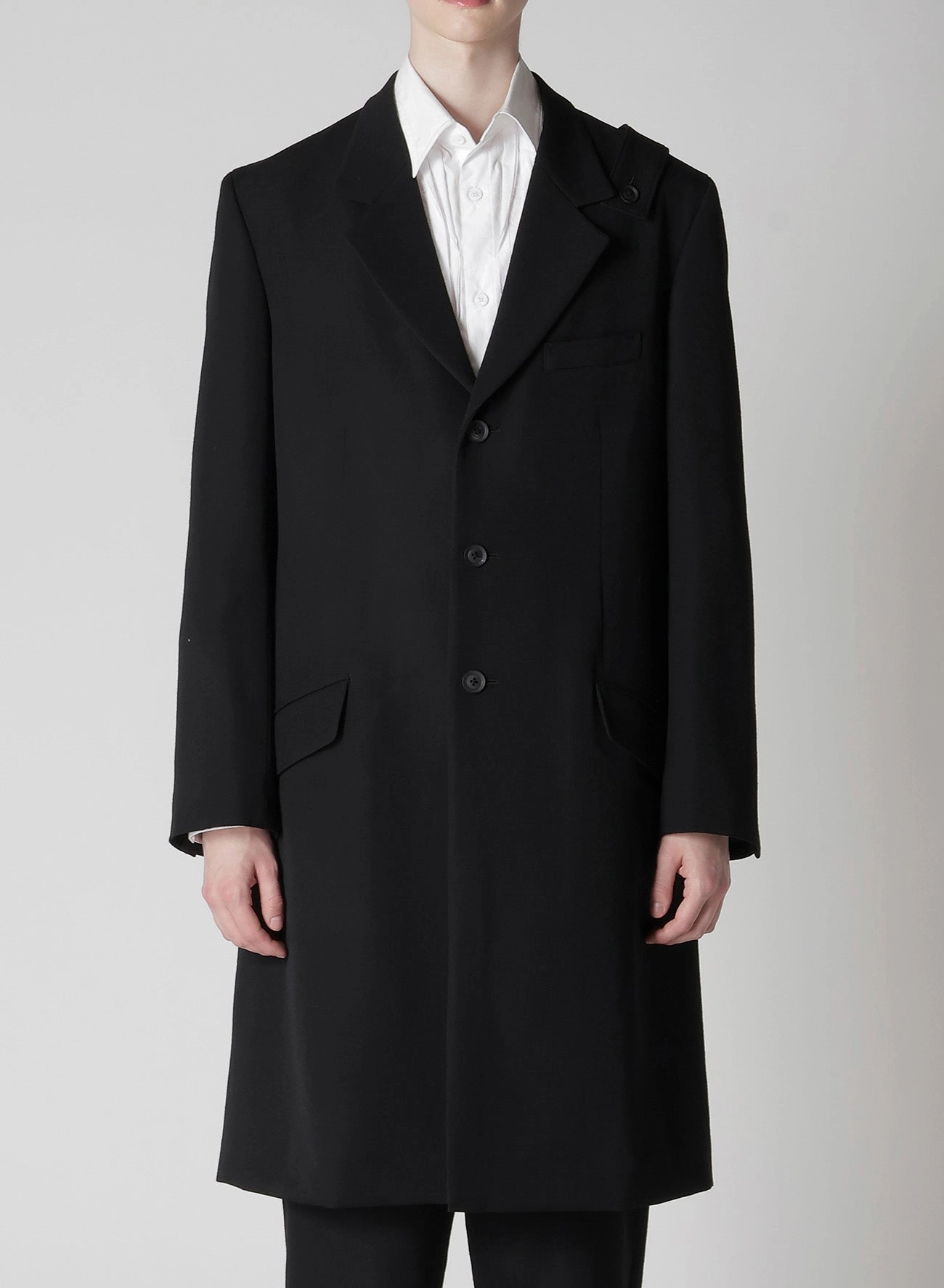 Finance ARMY GABARDINE SHOULDER TAB LONG JACKET