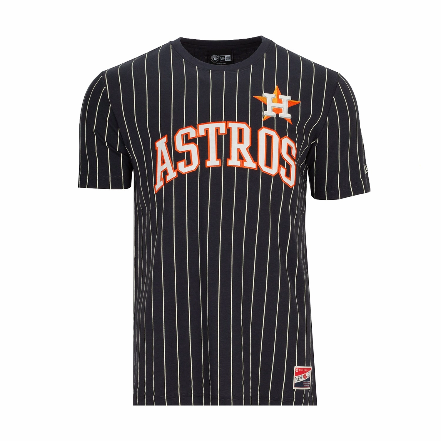 Casual Wearable Casual and Soft Astros Chrome Pinstripe Tee - Mens