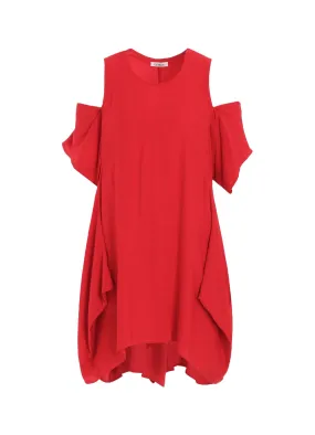 Comfortable fit Trendy designs BACK SATIN CROSS OPEN SHOULDER BLOUSE