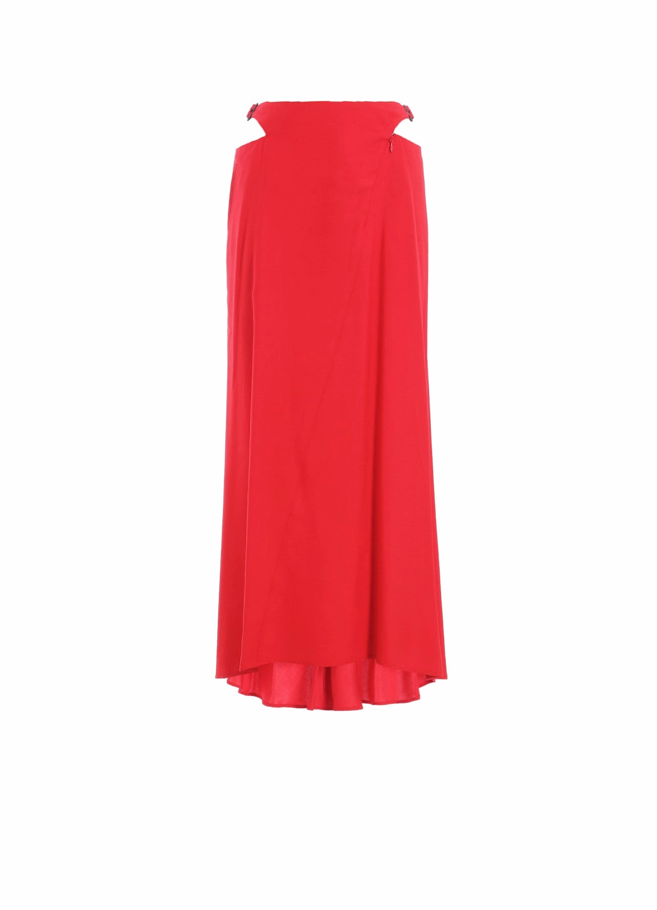 Luxe style Bold Movement BACK SATIN CROSS WAIST BELT SKIRT