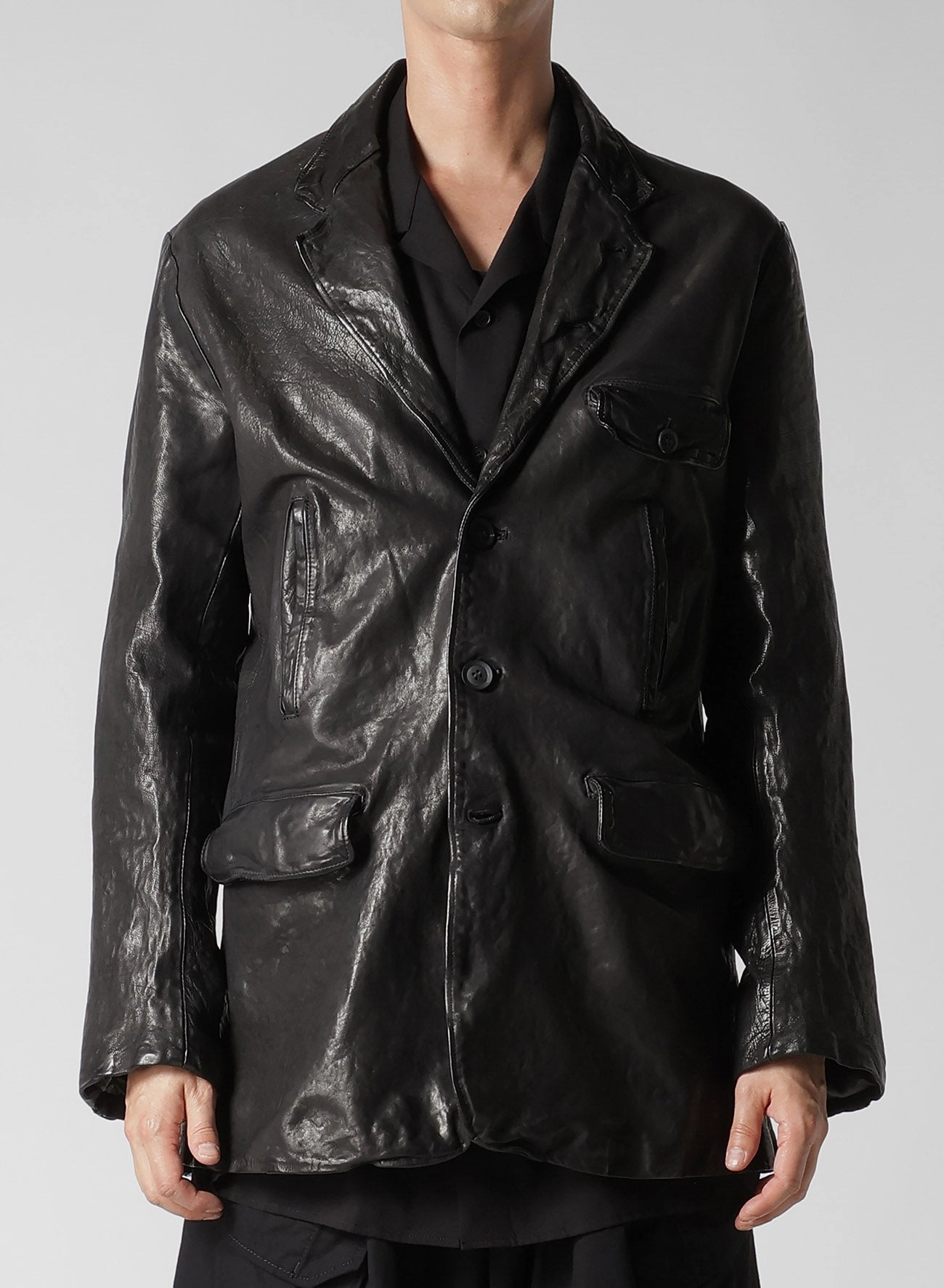 Softshell Fabric Technology Button BACKLASH CALF DYED 5POCKETS SINGLE JACKET