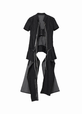 LIGHT DENIM GATHERED JACKET Windproof Fit Abrasion Resistant Panels