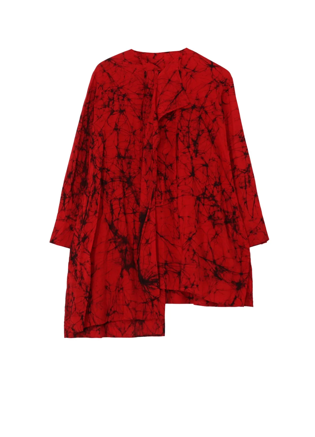 Quick Release Placket Sustainable Dye Process BATIKK LAWN DRAPED BLOUSE A