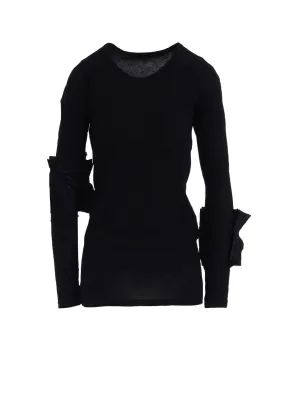 Trendy designs Timeless elegance COTTON SINGLE JERSEY R MOTIF LONG T-SHIRT