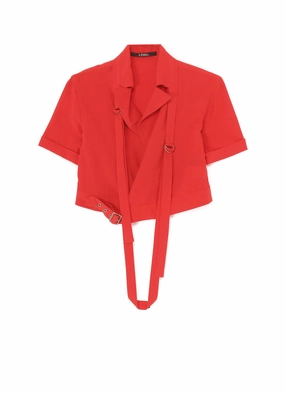 Active Lifestyle SOFT BROAD COTTON SHORT JACKET WITH STRAP