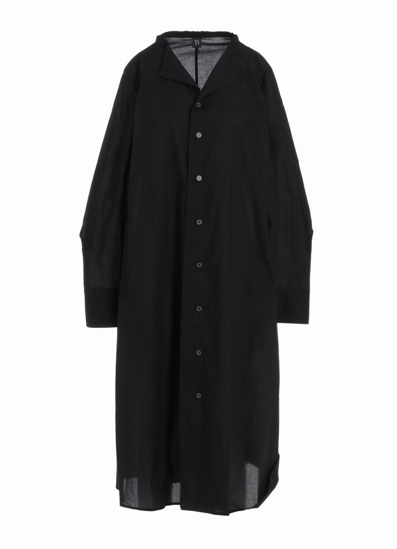 COTTON LAWN COLLAR LESS LINE DRESS MoldResistantTexture