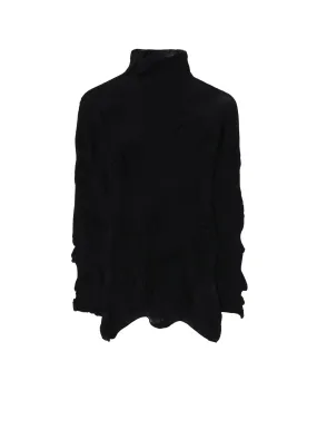 Biodegradable Fiber Construction LINKS KNIT WG GATHER LONG SLV PO