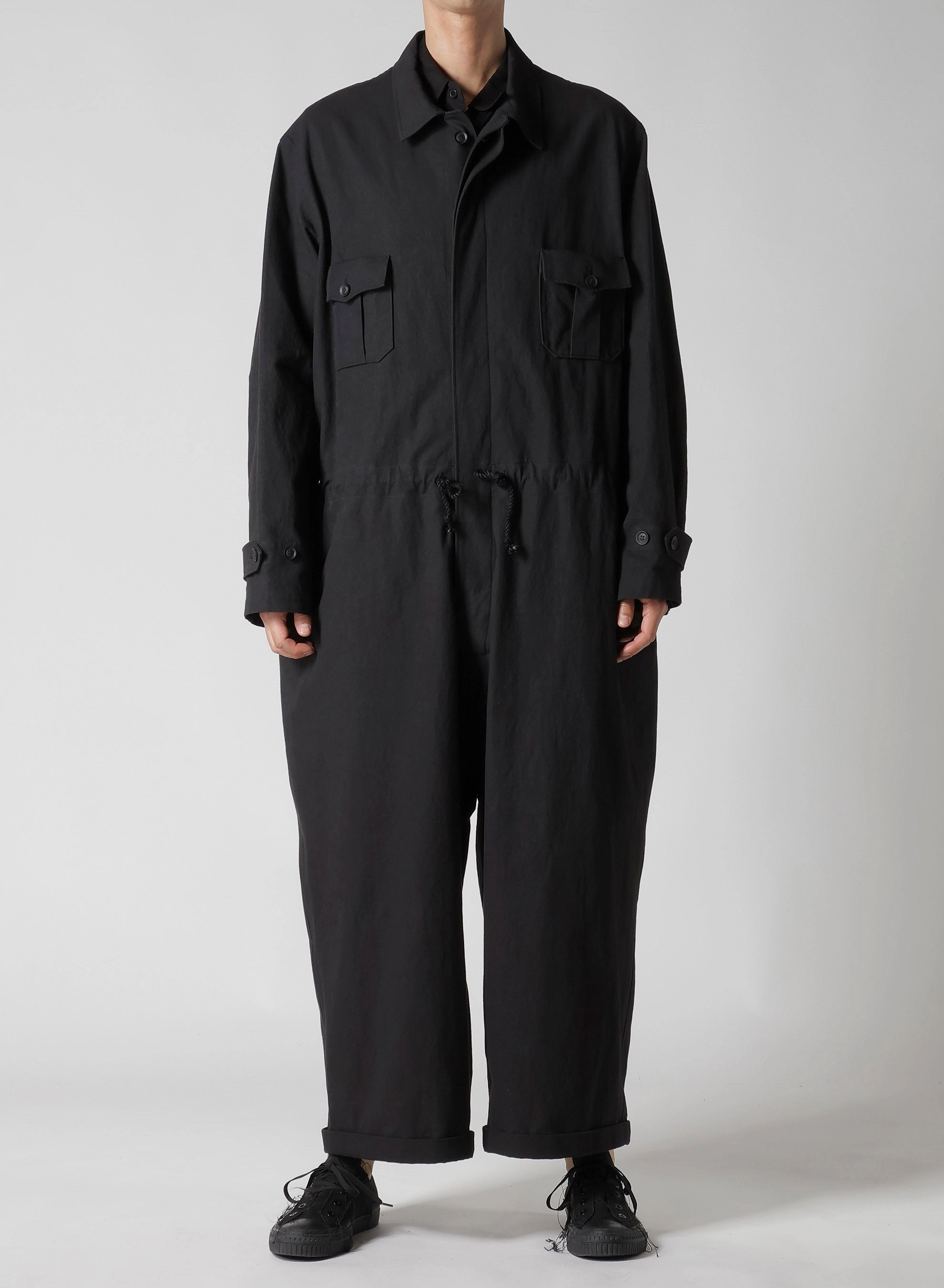 Date night Sleek Vibe C/ZAZA CLOTH DOUBLE PLACKET JUMPSUIT