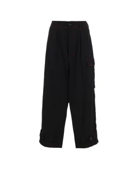 BLACK DENIM TAB PANTS Seasonal Fit