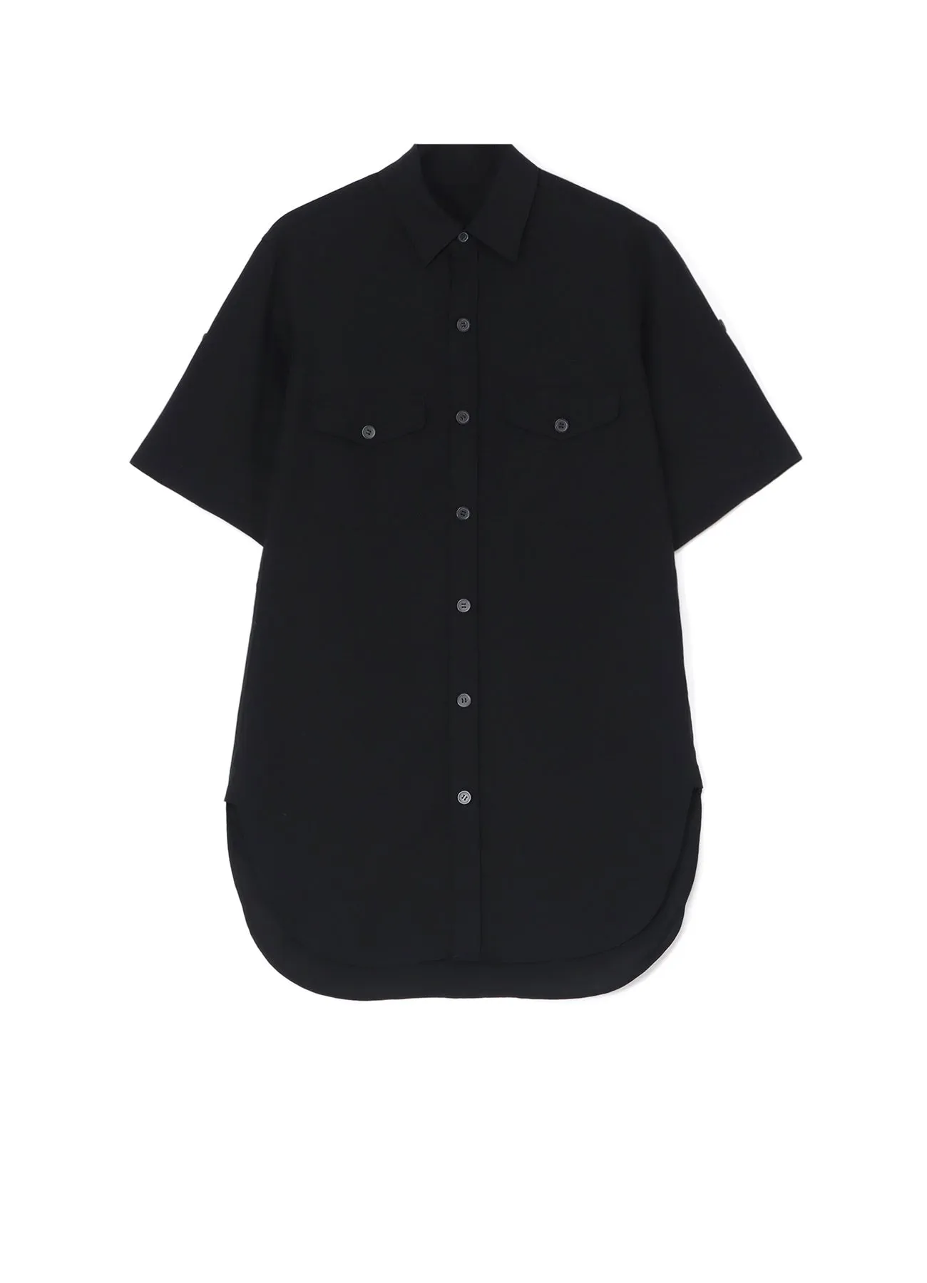 BLACK TENCEL POPLIN SAFARI SHIRT Bold Print