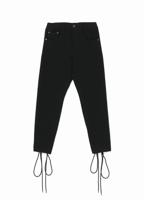 quick dry Training Comfort Black Denim Back Lace Up Pants