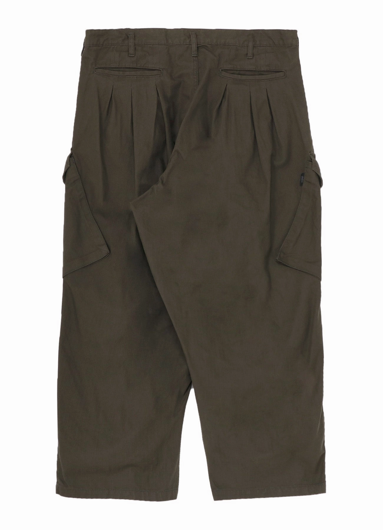 BLACK SCANDAL HERRINGBONE 12TUCK WORK PANTS Mid Rise