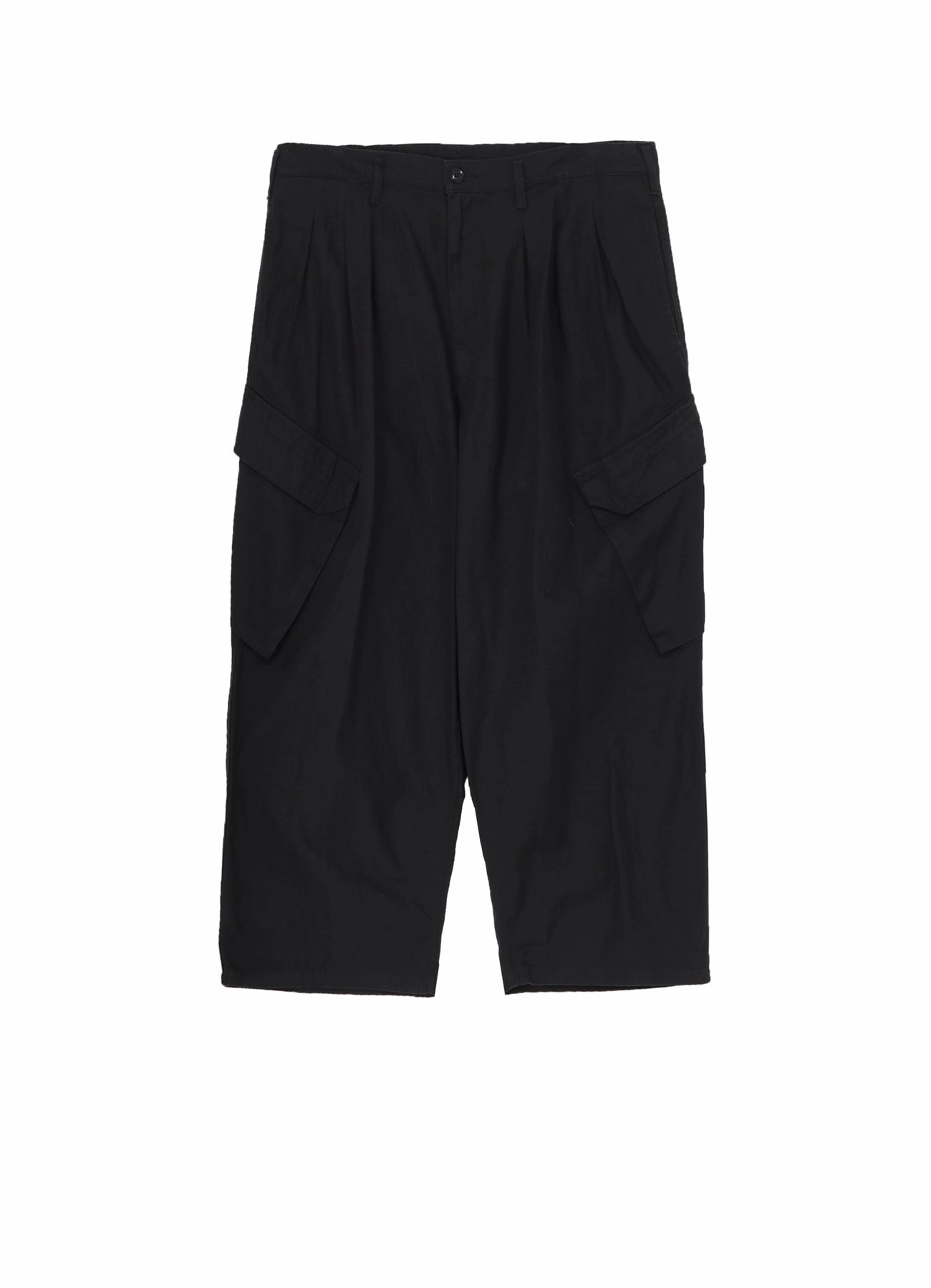 Stretch Support Fit Tapered Look BLACK SCANDAL HERRINGBONE 12TUCK WORK PANTS