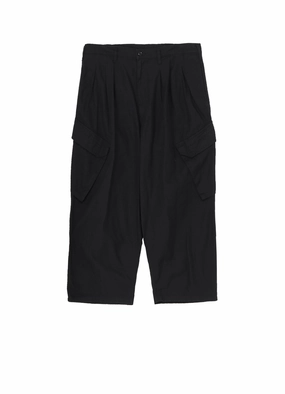 Stretch Support Fit Tapered Look BLACK SCANDAL HERRINGBONE 12TUCK WORK PANTS