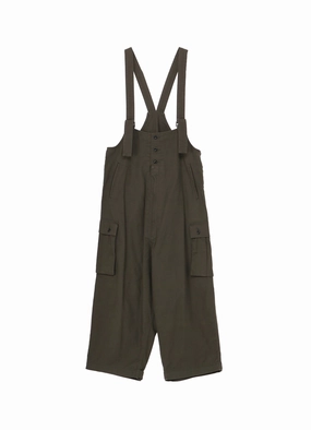 All-Purpose Comfort Side-Pocket BLACK SCANDAL HERRINGBONE WORK OVERALLS