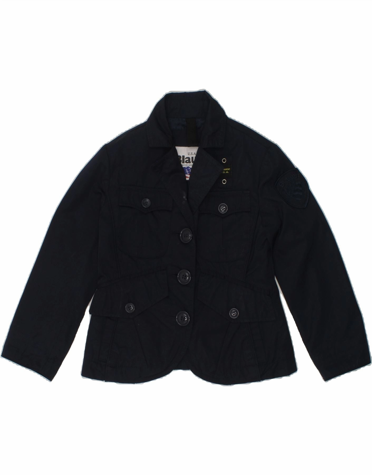 Light Drape muted shades BLAUER Baby Boys Utility Jacket 18-24 Months Navy Blue Polyester
