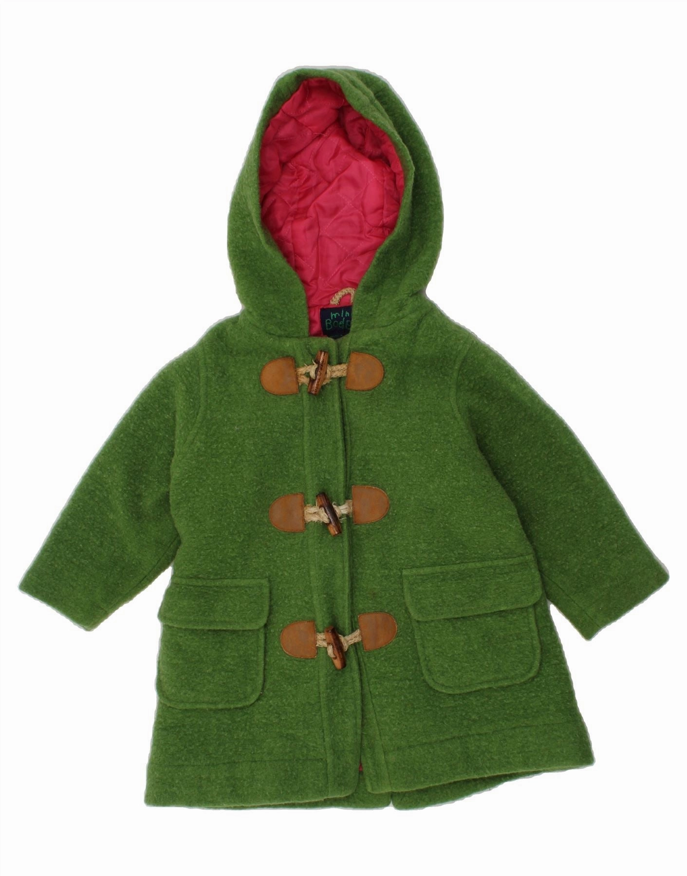 Functional Fit snowboarding BODEN Baby Girls Hooded Duffle Jacket 12-18 Months Green Wool