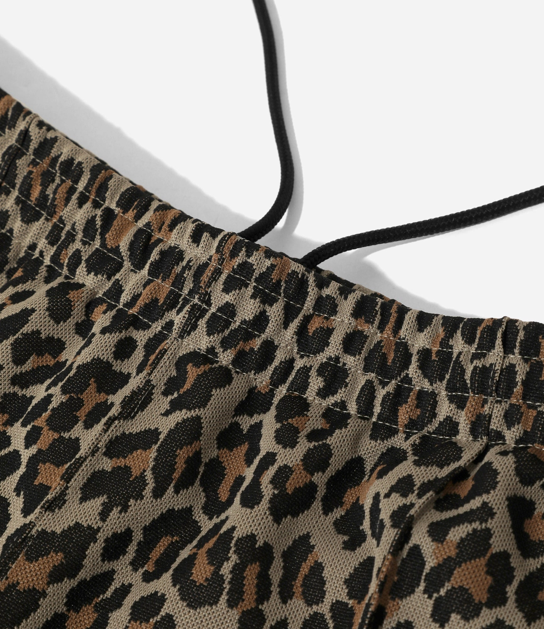 Track Pant ?C Leopard Jacquard Polyester Slim Waist Active Wear