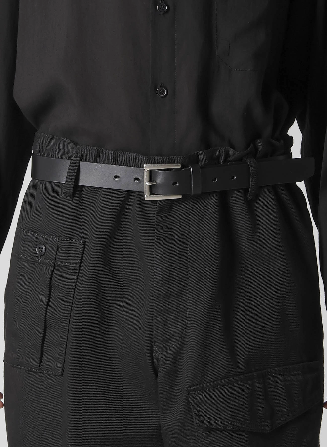 BLACK SCANDAL KATSURAGI NO-TUCK WAIST STRING WORK PANTS Flowy legs Urban Edge