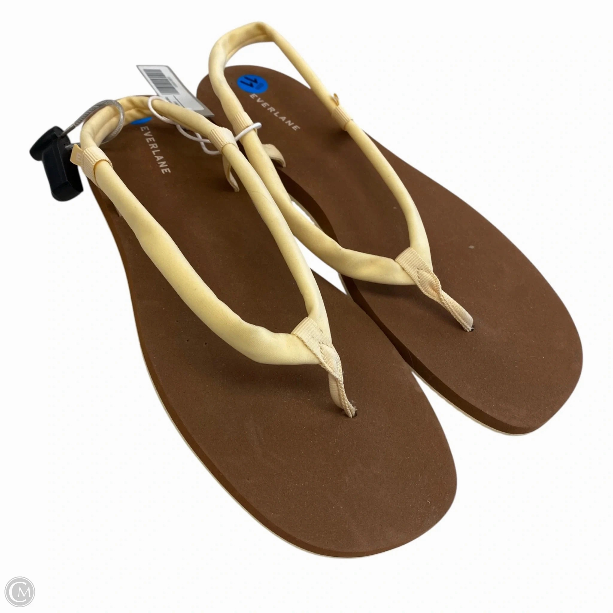 Sandals Flip Flops By Everlane In Yellow, Size: 11 Travel Shoes Comfort Seaside Wear