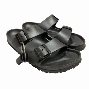 Sandals Flats By Birkenstock In Grey, Size:9 Clean Fit Light sandals