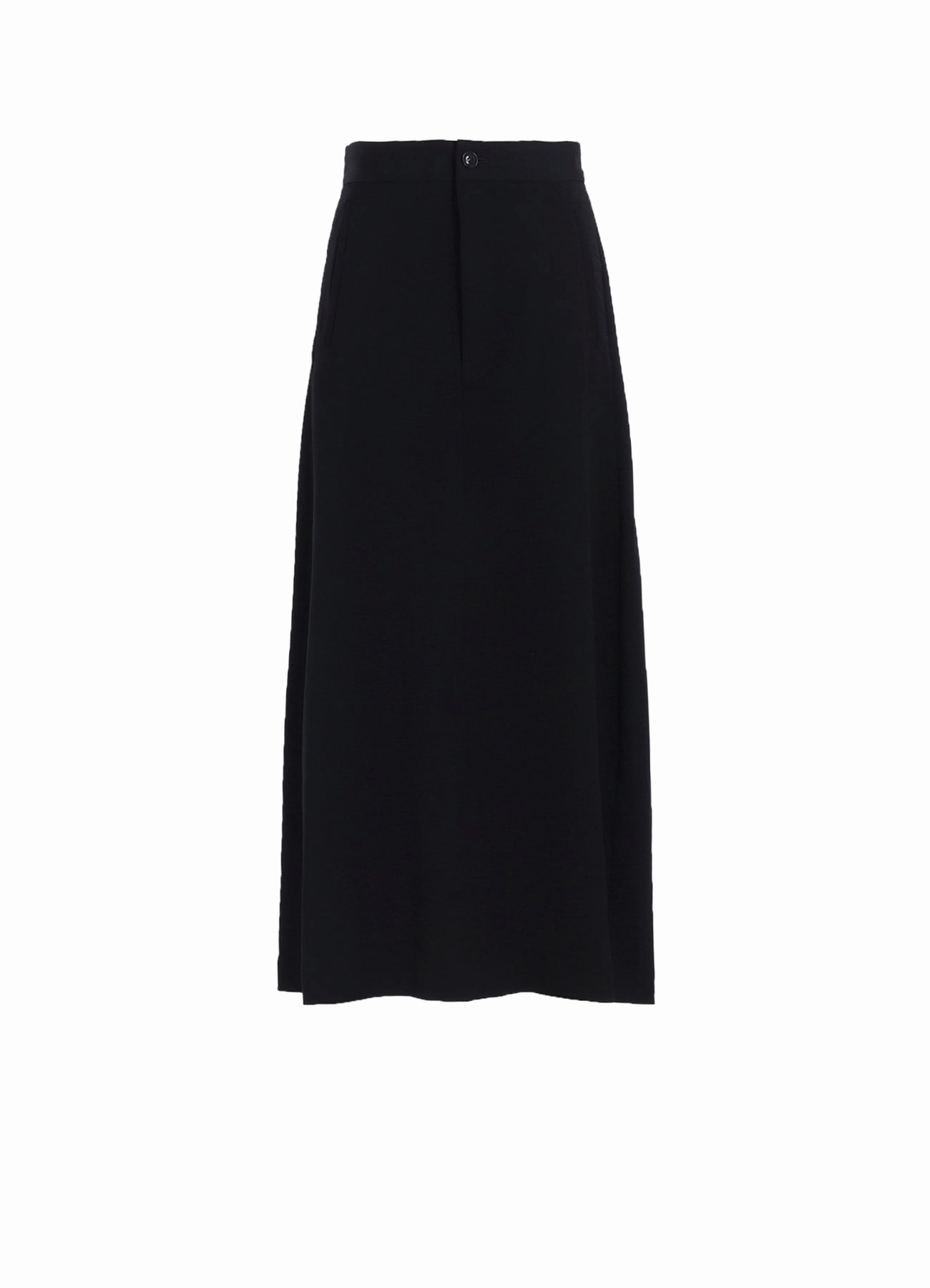 WOOL GABARDINE LINE SKIRT Slim Shape Layered Volume