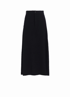 WOOL GABARDINE LINE SKIRT Slim Shape Layered Volume