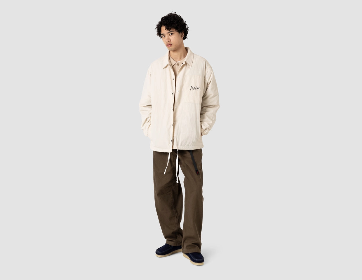 Transitional Daily Fit GlowInTheDarkAccents Parlez Fulton Jacket /  Ecru
