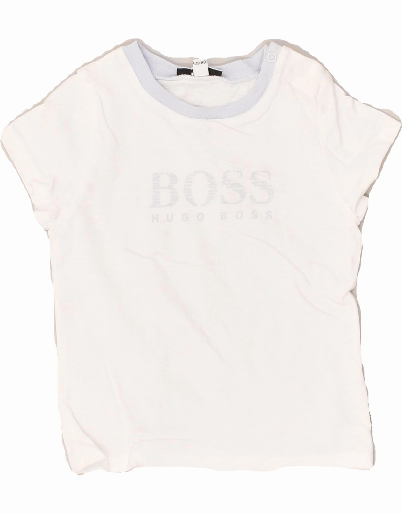 HUGO BOSS Baby Boys Graphic T-Shirt Top 3-6 Months White Cotton Camouflage Print