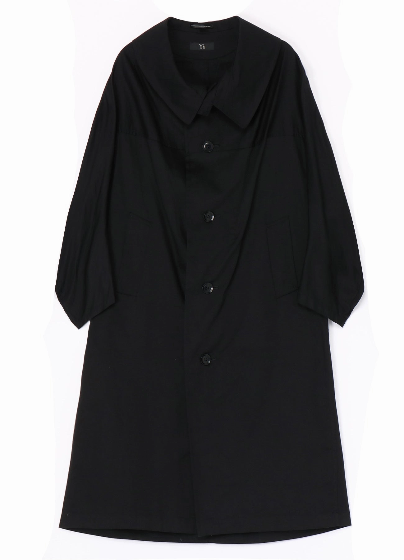 On The Go Layer VentilatedBackPanel [Y's BORN PRODUCT] COTTON TWILL LONG CAPE COAT