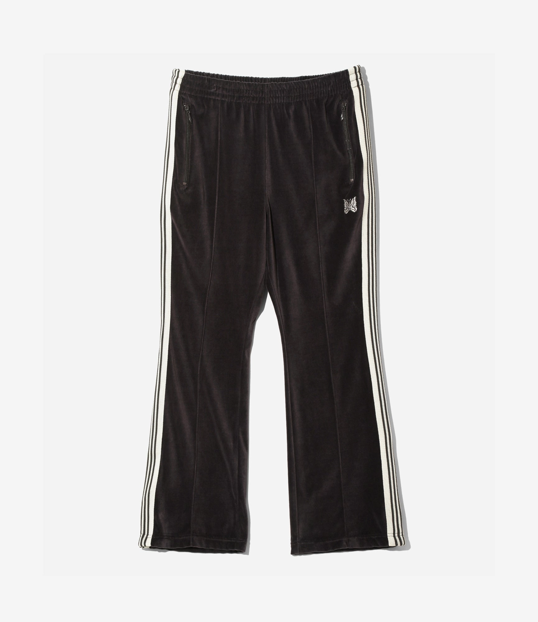 Refined fit Quick Movement Wear Boot-Cut Track Pant ?C Charcoal Velour